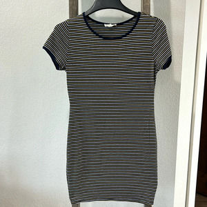 Rolla Coster Striped Casual Tee Shirt Dress
